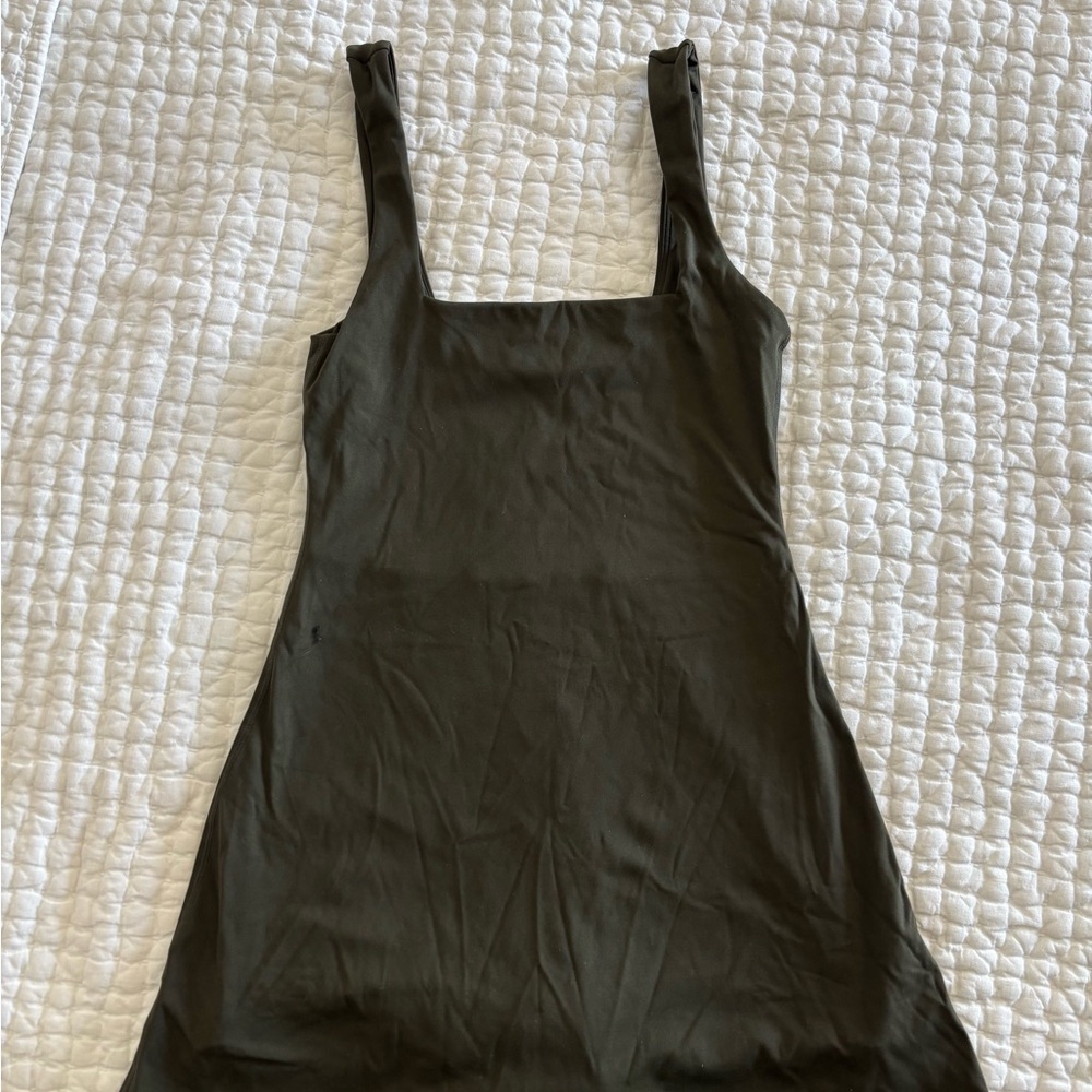 SET Active Dark Green Sleeveless Dress